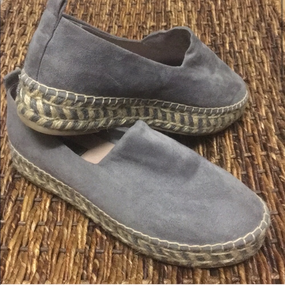 COPY - Blue slip on espadrilles